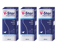 V Star Expert Hygiene Intimate Vaginal Wash For Women (Pack of 3) 300 ml