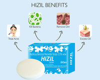 Hizil Hydrous Benzoyl Peroxide Soap for Skin Lightening & Brightening (Pack of 2)